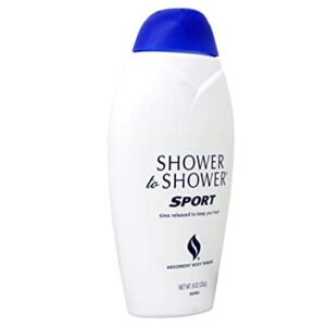 SHOWER TO SHOWER Body Powder Sport 8 oz - Image 2