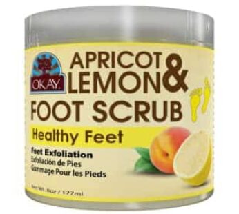 OKAY Apricot and Lemon Foot Scrub 6oz / 177ml