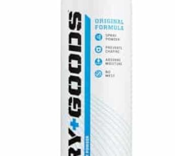 Dry Goods Original Athletic Spray Powder 5.4oz – Stay Dry & Fresh, Absorbs Moisture, Reduces Chafing and Blisters, No Powder Mess, Long-Lasting Sweat