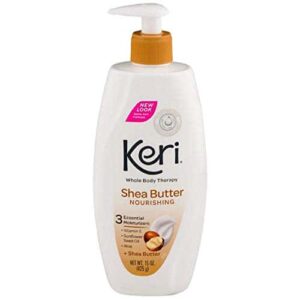 Keri Nourishing Shea Butter Body Lotion, 15 Ounce - Image 1