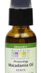 Aura Cacia Organic Skin Care, Protecting Macadamia Oil, 1 Fluid Ounce - Image 1