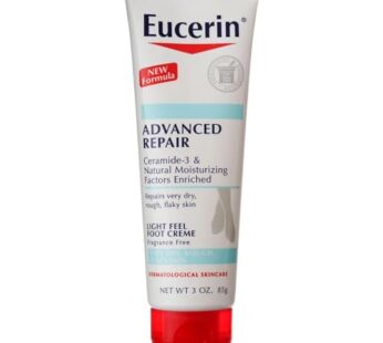 Eucerin Advanced Repair Light Feel Foot Creme, 3 oz (Pack of 5)