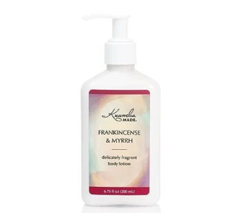Kuumba Made Frankincense & Myrrh Body Lotion 6.75 fl oz | Moisturizing Scented Lotion with Dispenser Pump