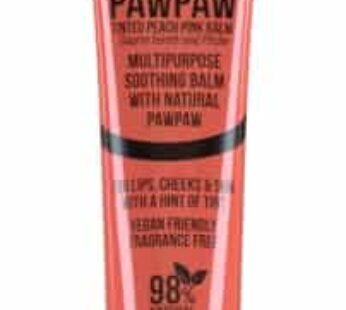 Dr.PAWPAW Tinted Peach Pink, Multi-Purpose Natural No Fragrance Balm for Hydrating Lips, Skin, Hair, Cuticles, Nails & Beauty Finishing (25 ml)