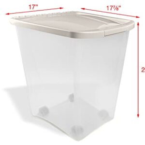 Van Ness 50-Pound Food Container with Fresh-Tite Seal and Wheels - Image 3