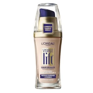 L'Oreal Paris Visible Lift Serum Absolute Foundation, Classic Ivory, 1 Ounce - Image 1