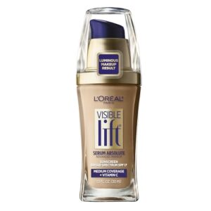 L'Oreal Paris Visible Lift Serum Absolute Foundation, Natural Beige, 1 Ounce - Image 1