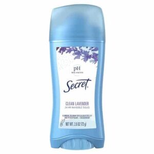 Secret Invisible Solid Antiperspirant and Deodorant for Women, Clean Lavender Scent, 2.6 oz - Image 1