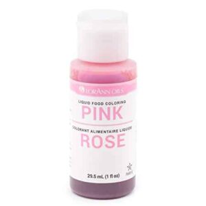 LorAnn Pink Liquid Food Color, 1 ounce bottle - Image 1