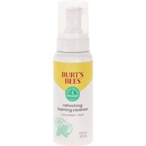 Burt's Bees Refreshing Foaming Face Cleanser and Natural Face Wash with Cucumber and Mint, 4.8 Fluid - Image 7