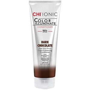 CHI Color Illuminate Conditioner, Helps Maintain Fresh Color In Natural & Color-Treated Hair, Sulfate, Paraben, & Cruelty-Free, Dark Chocolate, 8.5 Oz - Image 1