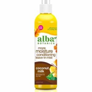 Alba Botanica Mega Moisture Conditioning Leave-In Mist, Coconut Milk, 8 Oz (Packaging May Vary) - Image 1