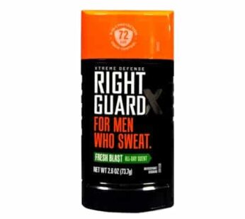 Right Guard Xtreme Defense 5 Anti-Perspirant & Deodorant, Fresh Blast 2.60 oz (Pack of 4)