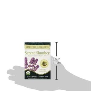 Lifestyle Awareness Serene Slumber Tea with Soothing Lavender, Caffeine-Free , 20 Tea Bags - Image 4