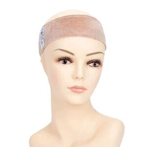 GEX Beauty Flexible Velvet Wig Grip Wig Band Scarf Head Hair Band Adjustable Fastern (Cream) - Image 2