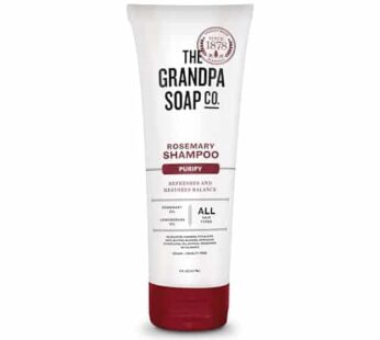 The Grandpa Soap Company Shampoo – Purifying With Rosemary and Lemongrass Oils, Leaves Scalp and Hair Feeling Clean and Fresh, All Hair Types, Vegan,