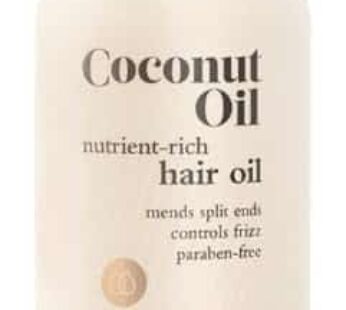 Oliology Coconut Hair Oil – Meds Split Ends, Controls Frizz, Hydrates & Softens – Lightweight Formula Helps Repair Distressed Hair from Heat Styling &