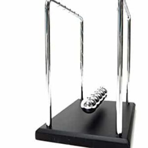 PowerTRC Newtons Cradle Balance Balls 7 1/4" | Science Physics Gadget | Desk Toys & Accessories - Image 3