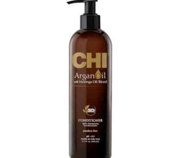 CHI Argan Oil Conditioner, Replenishes Hair Moisture, Enhances Strength & Helps Protect Against Damage, Sulfate, Paraben, & Cruelty-Free, 11.5 Oz
