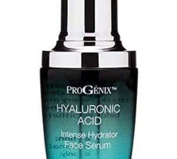 Progenix Hyaluronic Acid Face Serum Skin Care Booster. Intense Hydrating Serum With Hyaluronic Acid, Organic Aloe Vera, Vitamin E For Dry Skin & Fine