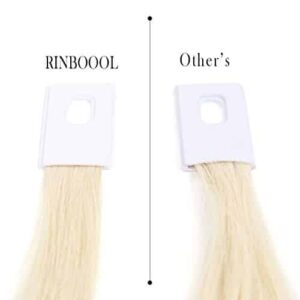 RINBOOOL Hair Swatches for Testing Color, Tone Level 10 Lightest Blonde 60, 100% Real Natural Remy Human Hair Sample Chart Rings, 30 Strands per Pack, - Image 6