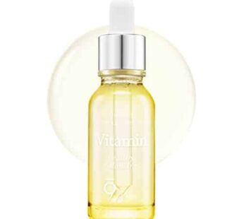 [9 wishes] Mega Vitamin C Ampule Serum – Helps Keep Skin Youthful with Vitamin C, B, E, Moist and Glowing by Reducing Look of Age and Dark Spots – 0.8