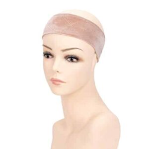 GEX Beauty Flexible Velvet Wig Grip Wig Band Scarf Head Hair Band Adjustable Fastern (Cream) - Image 3