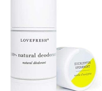 Lovefresh – Natural Deodorant Stick | Handmade, All-Natural, Non-Toxic, Clean Beauty (Eucalyptus Mint, 3.7 oz | 109 ml)