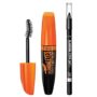 Rimmel ScandalEyes Curve Alert Mascara with ScandalEyes Waterproof Kohl Kajal Liner, 1 Set, Combo
