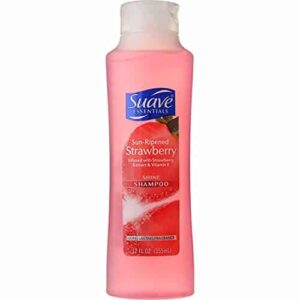 Suave Shampoo, Sun-Ripened Strawberry Family-Size 2-Pack ? Energizing Shampoo with Strawberry Extract & Vitamin E, 22.5 Oz Ea - Image 1