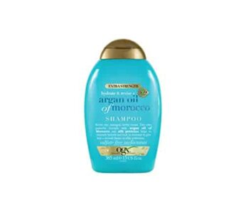 OGX Extra Strength Hydrate & Repair Shampoo with Moroccan Argan Oil – Moisturizes Dry, Damaged Hair – Sulfate-Free, Paraben-Free – 13 fl oz