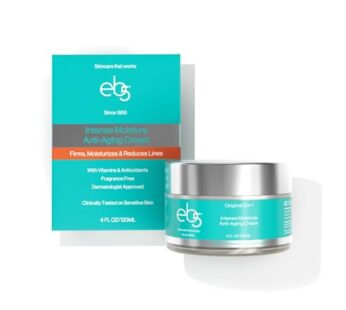 eb5 Intense Moisture Anti Aging Moisturizer Face and Neck Cream- Tone & Tighten Skin with Retinol, Fade Fine Lines and Wrinkles with Vitamin E, A and