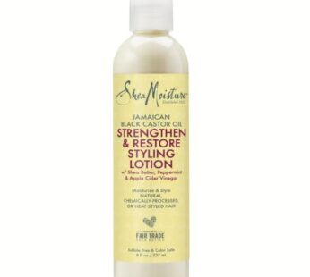 SheaMoisture Jamaican Black Castor Oil, Strengthen & Restore Styling Lotion, Moisturize & Style, 8 Oz