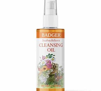 Badger – Face Cleansing Oil, Seabuckthorn, Certified Organic Face Oil Cleanser, 2 oz