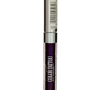Maybelline New York Color Tattoo Eye Chrome Eyeshadow, Sharp Purple, 0.11 fl. oz.