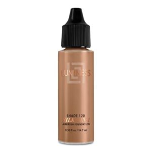 Luminess Air Silk 4-In-1 Airbrush Foundation- Foundation, Shade 120 - Sheer to Medium Coverage - Anti-Aging Formula Hydrates and Moisturizes - 0.5 Fl - Image 1