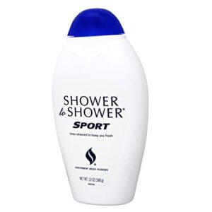 Shower to Shower Absorbent Body Powder, Sport, 13-Ounce Bottles (Pack of 2) - Image 4