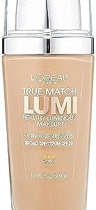 L'Oreal Paris True Match Lumi Healthy Luminous Makeup, W6 Sun Beige, 1 fl; oz. - Image 1