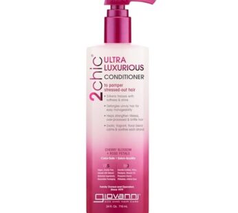 GIOVANNI 2chic Ultra-Luxurious Conditioner – Calms & Smooths Curly & Wavy Hair, Silkens Tresses, Strengthens Overprocessed Hair, Helps Detangle, Color