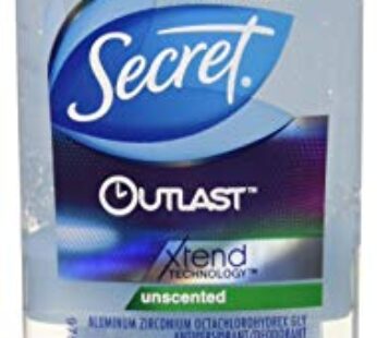Secret Outlast Xtend Antiperspirant Deodorant, Clear Gel, Unscented, 2.6 Ounce (Pack of 2)