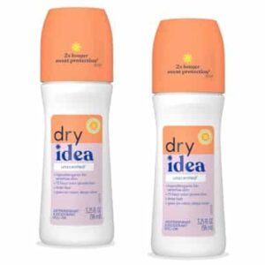 Dry Idea Antiperspirant & Deodorant Roll On, Unscented 3.25 oz, 2 pk - Image 1