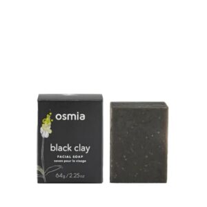 Osmia - Natural Black Clay Facial Soap Bar | Clean Beauty For Healthy Skin (2.25 oz | 64 g) - Image 1