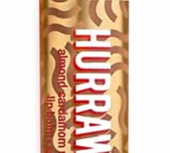 Hurraw! Almond, Cardamom, Rose (Vata) Lip Balm: Organic, Certified Vegan, Cruelty and Gluten Free. Non-GMO, 100% Natural Ingredients. Bee, Shea, Soy and Palm Free. Made in USA