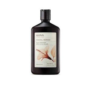 AHAVA Mineral Botanic Velvet Cream Body Wash, Hibiscus & Fig - Washes Away Dirt and Impurities, Relaxes, Enriched with Exfoliating Hibiscus with Malic - Image 1