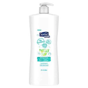 Suave Kids 3 in 1 Shampoo Conditioner Body Wash, Purely Fun Sensitive, 28 oz - Image 1