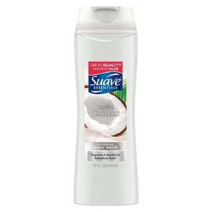 Suave Essentials Body Wash, Creamy Tropical Coconut, 15 Fl Oz (Pack of 1) - Image 1