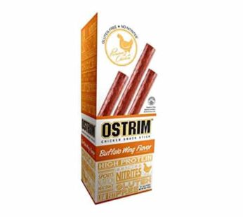 Ostrim Chicken Jerky Snack Sticks-Buffalo Wing Flavor, 1.5 oz (Pack of 10)