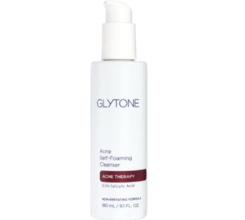 Glytone Acne Self Foaming Cleanser – With 0.5% Salicylic Acid For Mild Acne – Non-Comedogenic – Non-Irritating – 6.1 fl. oz.