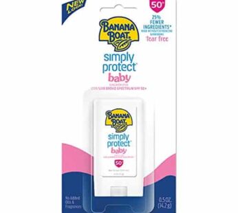 Banana Boat Baby Sunscreen Stick SPF 50 | Travel Sunscreen, Mini Sunscreen, Baby Face Sunscreen Stick, Oxybenzone Free Sunscreen, Pediatrician Tested