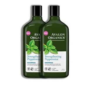 Avalon Organics Strengthening Peppermint Shampoo, 11 oz. (Pack of 3) - Image 4